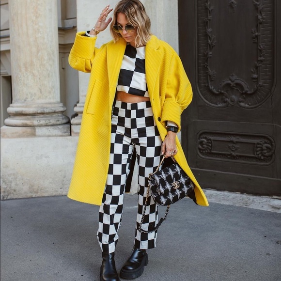 Zara Checkerboard Print Pants NWT - Picture 10 of 17